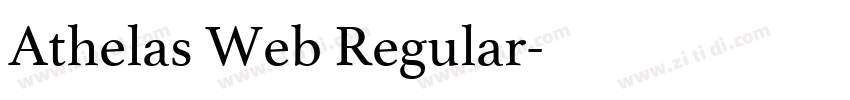 Athelas Web Regular字体转换